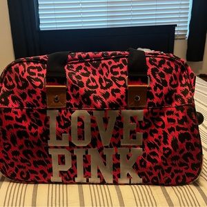Pink & Black, Victorias Secret - Pink travel luggage